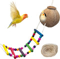 PINVNBY Hanging Coconut Bird Nest Hut by PINVNBY