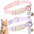 ARING PET 2 Pack Cat Collar-Cute Cotton Cat Collar by ARINGPET