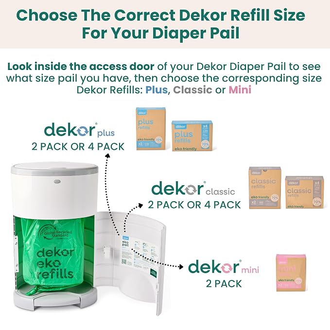Diaper Dekor EKO Classic Diaper Pail Gift Set - Image 6