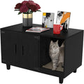 GDLF Modern Wood Pet Crate Cat Washroom Hidden Litter Box Enclosure Furniture by GDLFGoodLife