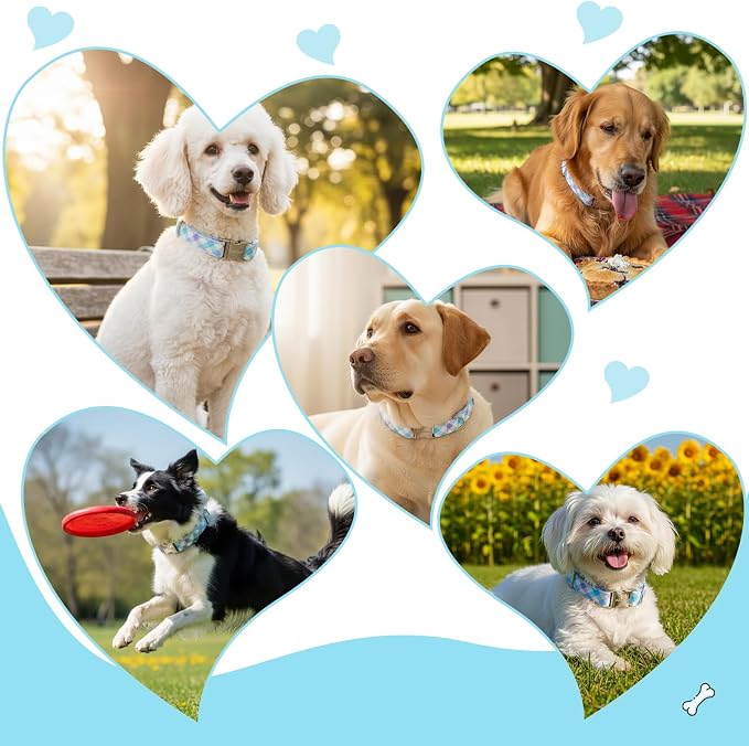 Cotton Collar for Dog，Soft Adjustable Dog Collars for Large Dogs, Cute Dog - Image 7