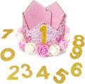 Pet Crown Dog Birthday Hat Reusable Birthday Party Crown Girl Cat Doggie by RIMOBUL