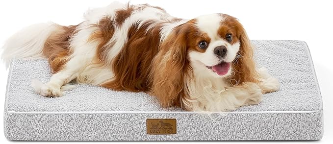 Dog Crate Bed for Medium Small Size Dogs, Rectangular Orthopedic Dog Beds by COZYKISS