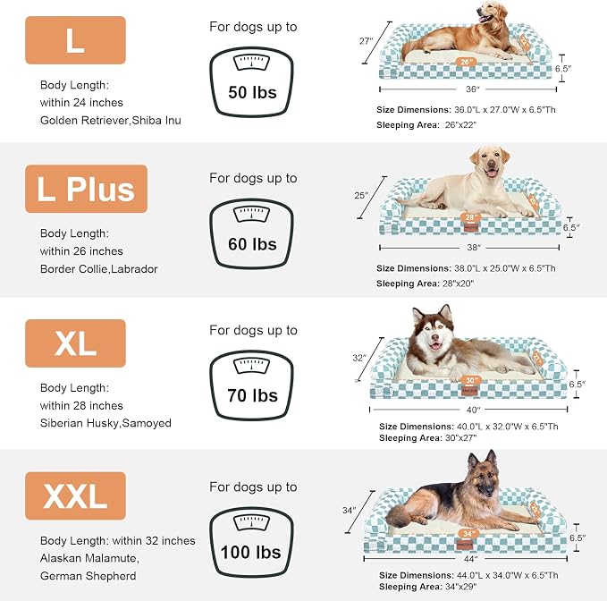 Large Dog Bed Orthopedic Washable: Beds Bolster XL Bed Large Big Dogs Egg Crate - Image 7