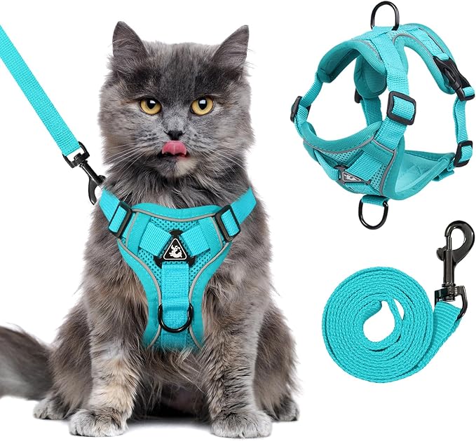 XL Cat Harness Escape Proof for Heavy Cats by GCVOPTON