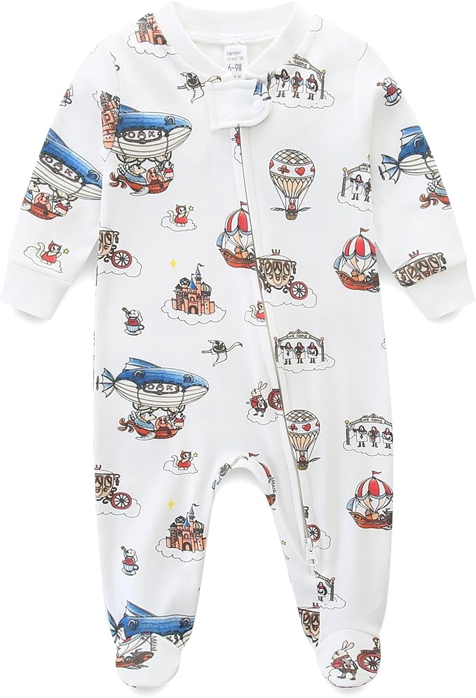 Unisex Baby Boy and Girl Zipper Onesie Toddler Footie One-Piece Infant Romper by BabymineStartFromTheHeart