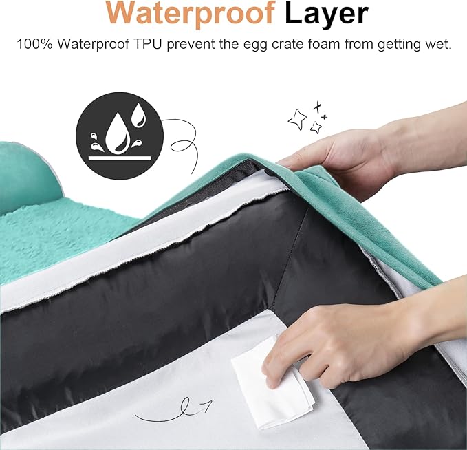 Large Dog Bed Orthopedic Washable: Jumbo Dog Bed Bolster Extra Large Dogs Egg - Image 4