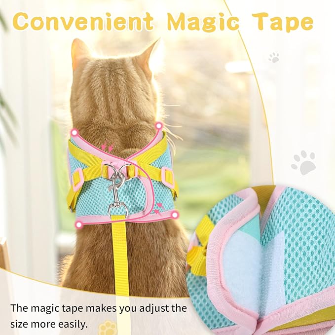 Cat Harness and Leash Set for Walking Escape Proof, Adjustable Kitten Harness - Image 7