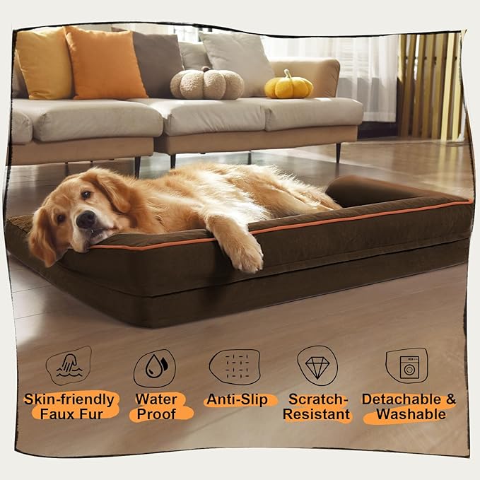 Small Dog Bed Orthopedic Washable Cat Bed Memory Foam Small Couch Sofa Indoor - Image 6