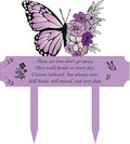 Grave Decorations for Cemetery Memorial, Metal Memorial Garden Stakes for Loss by RNGMSI