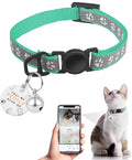 Cat Collar Breakaway with QR Code Name Tag, Reflective Kitten Collars with Bell by FURRIGO