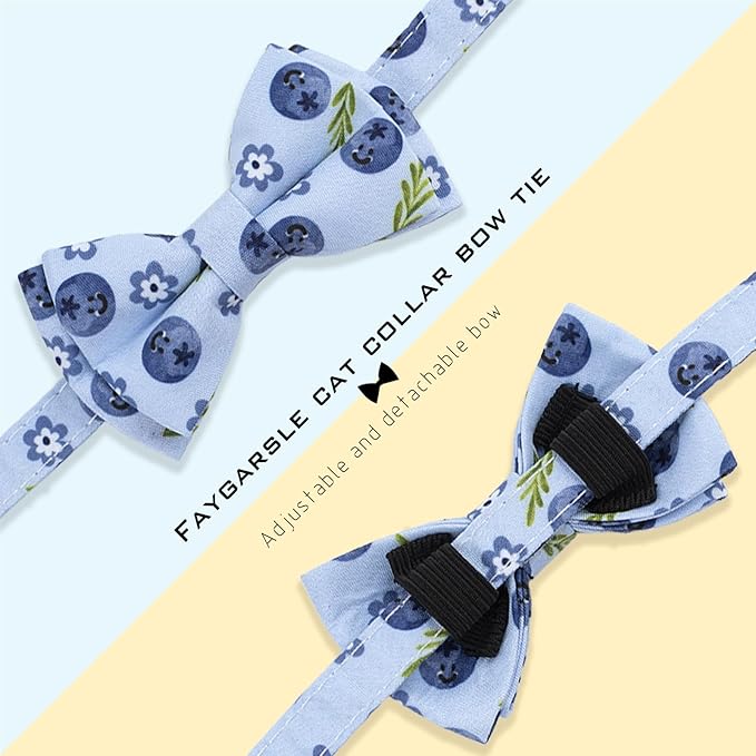 Faygarsle 2 Pack Blueberry Pattern Cat Collar Set - Image 5