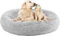 Nisrada Dog Bed for Medium Large Dogs, 36 inch Calming Dogs Bed, Washable-Round by Nisrada