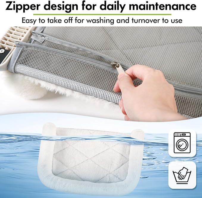 Cat Window Sill Perch with Large Bolster, Pet Hammock Bed - Image 2