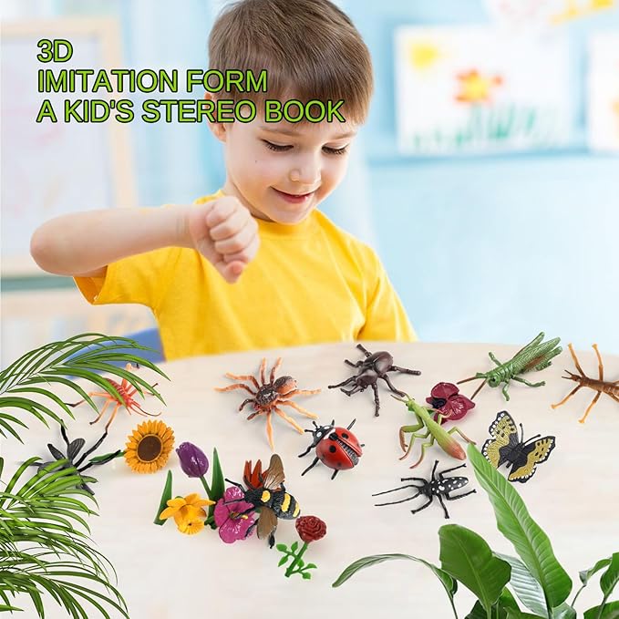 20Pcs Insect Toy Fake Plastic Bugs Figures - Image 5
