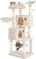Yaheetech 64.5in Cat Tree Cat Tower Scratching Post, Plush Cover Cat Condo Bed by Yaheetech