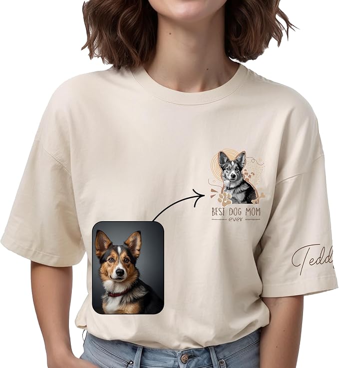 Custom Dog Mom Shirt Gifts for Women, Mother's Day Hoodie, Custom Shirt by Lavape