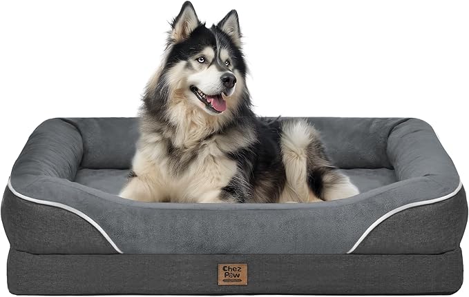 Washable Orthopedic Large Dog Bed by ChezPaw