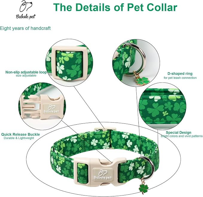 St. Patrick's Day Dog Collar for Small Dogs - Image 4