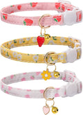 Cat Collar Breakaway with Bells, 3 Pack Safety Adjustable Pet Collars by Bencacawinstyle