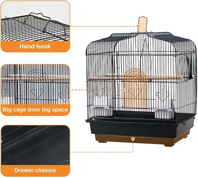 20.5"x18.1"x14.2" Portable Bird Travel Cage - Image 3