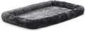 MidWest Homes for Pets QuietTime Dog Bed – Gray Faux Fur Bolster, Ultra-Soft by MidWestHomesForPets