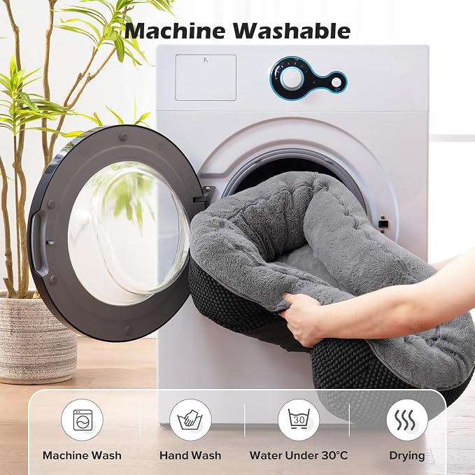 INVENHO Small Dog Bed Washable Orthopedic Calming Warming Durable Pet Bed - Image 6