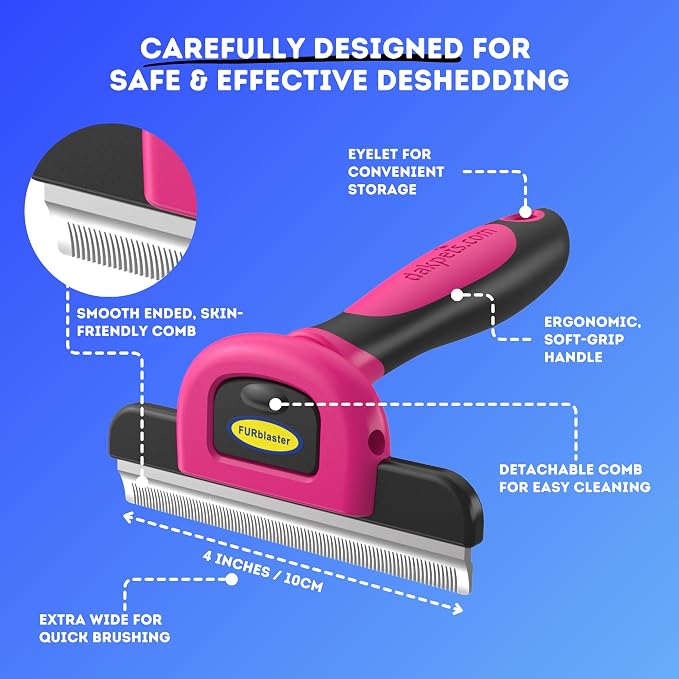 DakPets Stainless Steel Pet Deshedding Tool - Image 3