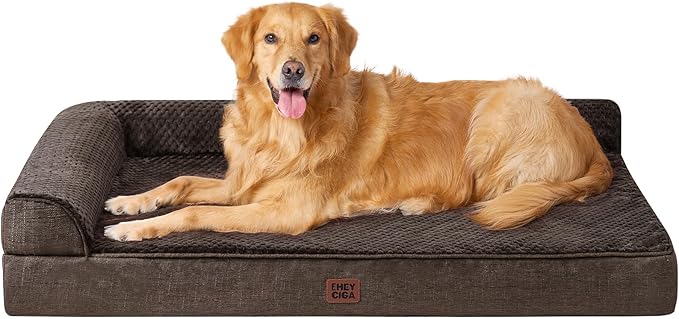 EHEYCIGA Extra Large Dog Bed Othorpedic, Memory Foam XL Dog Bed by EHEYCIGA
