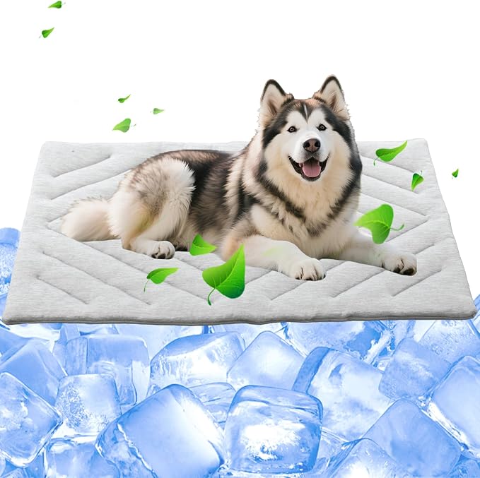 Dog Cooling Mat Self Coolings Foldable Cooling Pad by BECROWM