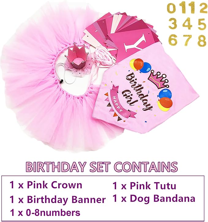 ADOGGYGO Dog Birthday Hat Bandana Girl - Image 2