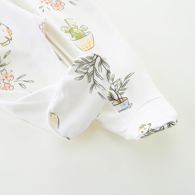 Unisex Baby Boy and Girl Zipper Onesie Toddler Footie One-Piece Infant Romper - Image 6