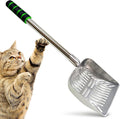 SunGrow Cat Litter Scoop, Stainless Steel Long Handle Chicken Coop Poop Scooper by SunGrow