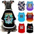 Custom Dog Shirt with Name Photo Text Logo Personalized Dog Pullover Shirts by Unknown