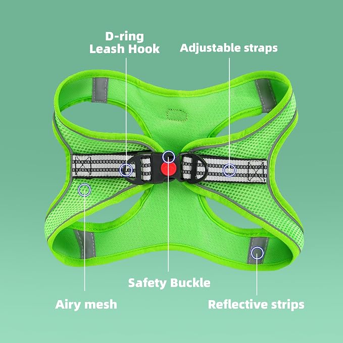 ROYPET Step-in Air Dog Harness, All Weather Mesh Step in Vest Harness - Image 2