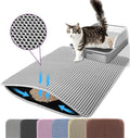 Small Cat Litter Mat, 20x14’’ Double Layer Honeycomb Cat Litter Box Mat by Petinstinct