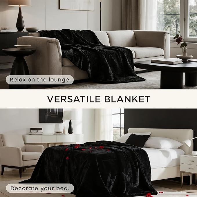 gogobunny Waterproof Bed Blanket, Reversible Sherpa Fleece Throw Blanket - Image 8