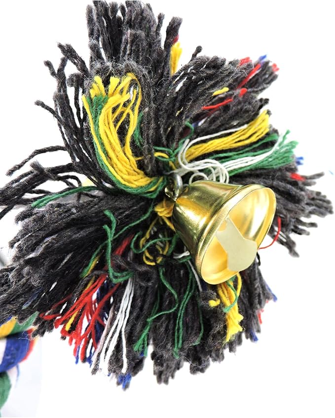 WishLotus Bird Perches, Parrot Colorful Climbing Rope Swing Toys Parrot Stand - Image 5
