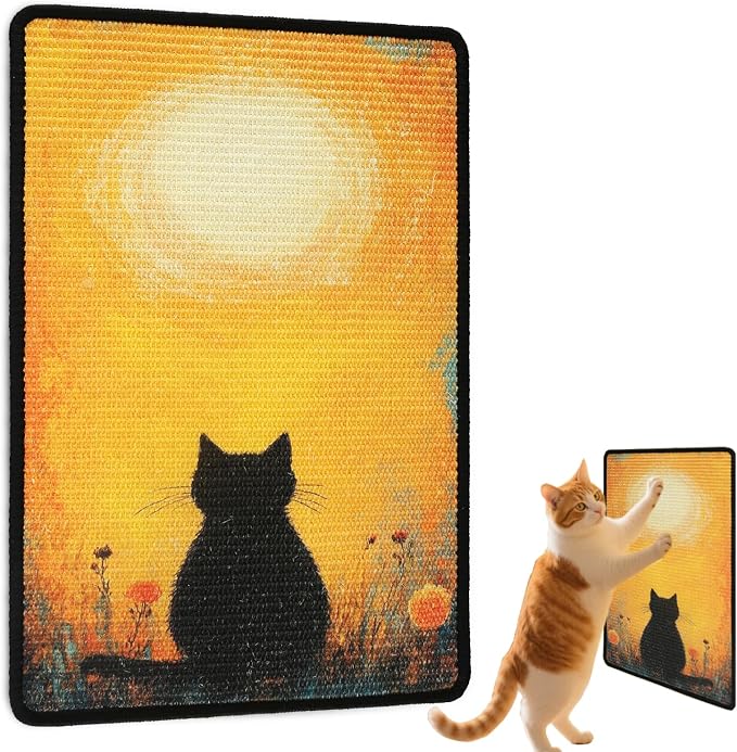 Cat Scratching Mat, 23.6 x 15.7'' Large Sisal Cat Scratch Pad by MeowLux