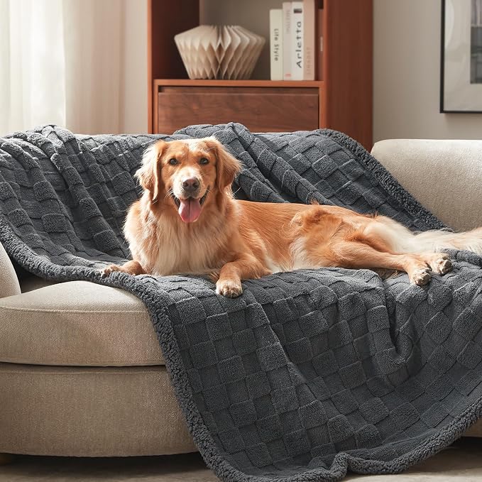 GASUR Waterproof Dog Blankets for Medium Small Dogs, Dog Blanket for Couch Bed by GASUR