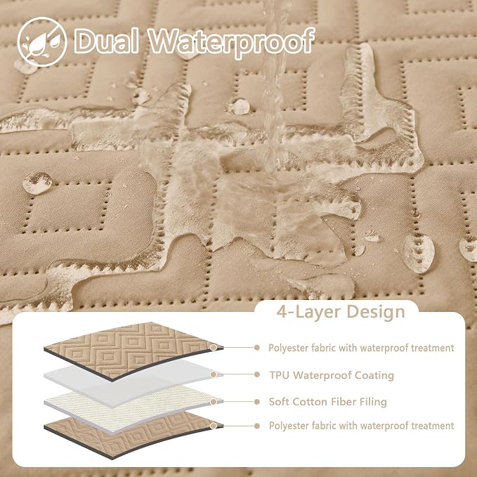 hyha Waterproof Dog Blanket, Soft Dog Bed Cover Pet Blankets, Waterproof Sofa - Image 2