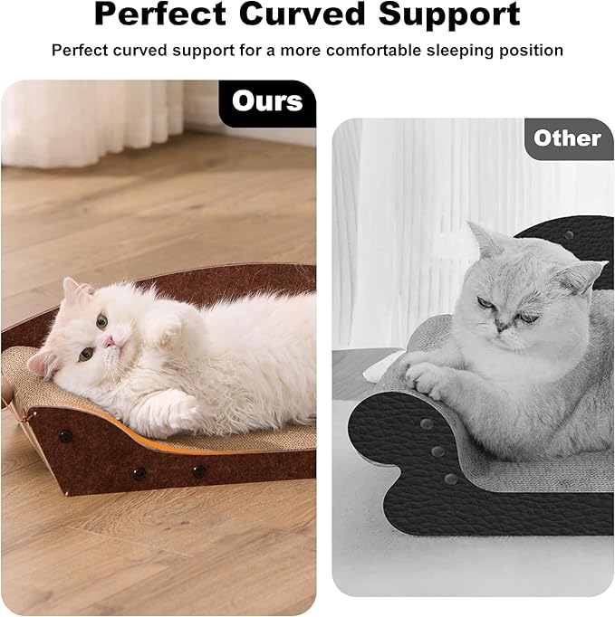 26'' Cardboard Cat Scratcher Bed - Image 4