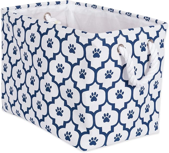 Bone Dry Pet Storage Collection Lattice Paw Print, Small Rectangle by BoneDry