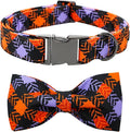 Halloween Dog Collar, Pet Collar Bow Plaid Dog Collars Girl Boy Holiday Pet by BoboRainbow