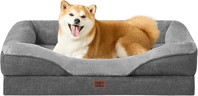 EHEYCIGA Orthopedic Dog Bed for Large Sized Dog, Waterproof Liner & Washable by EHEYCIGA