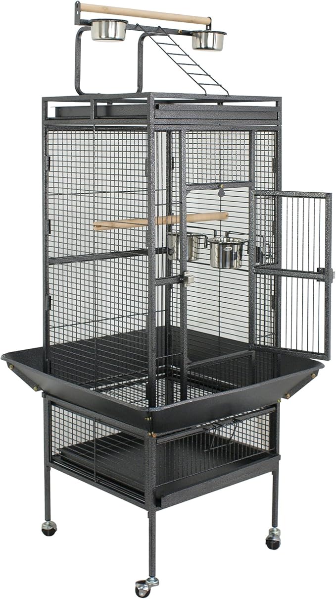 Nova Microdermabrasion 61 Inches Large Bird Cage Play Top Parrot Cockatiel - Image 9