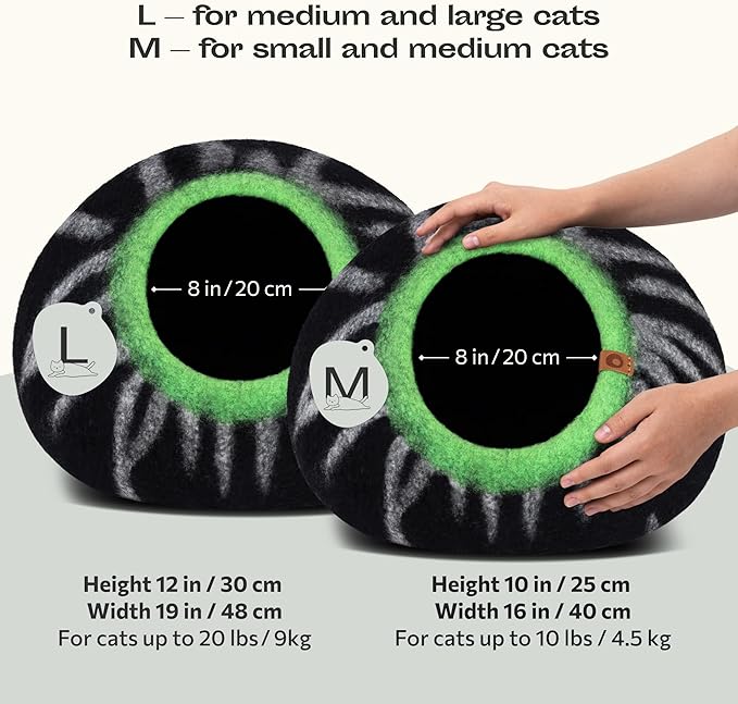 MEOWFIA Cat Cave – Premium Felt Cat Bed - Image 2