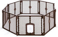 MyPet 8-Panel Petyard Passage: 6.5 ft. Wide 26 in. Tall Brown Freestanding by MyPet