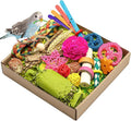 Natural Bird Toy Foraging Parrot Shredding Toys Box Conure Chewing Toys by LOPERDEVE