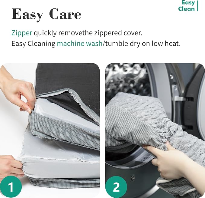Orthopedic Dog Beds for Small Medium Dogs, Waterproof Lined Egg Crate Foam Pet - Image 7